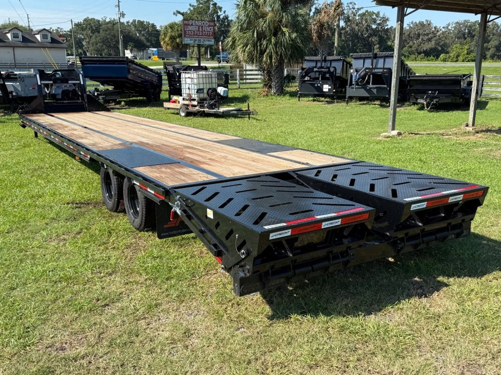40' FHZ Gooseneck Deckover (2) 12K Axles Mega Ramps 25.9 GVWR 13078
