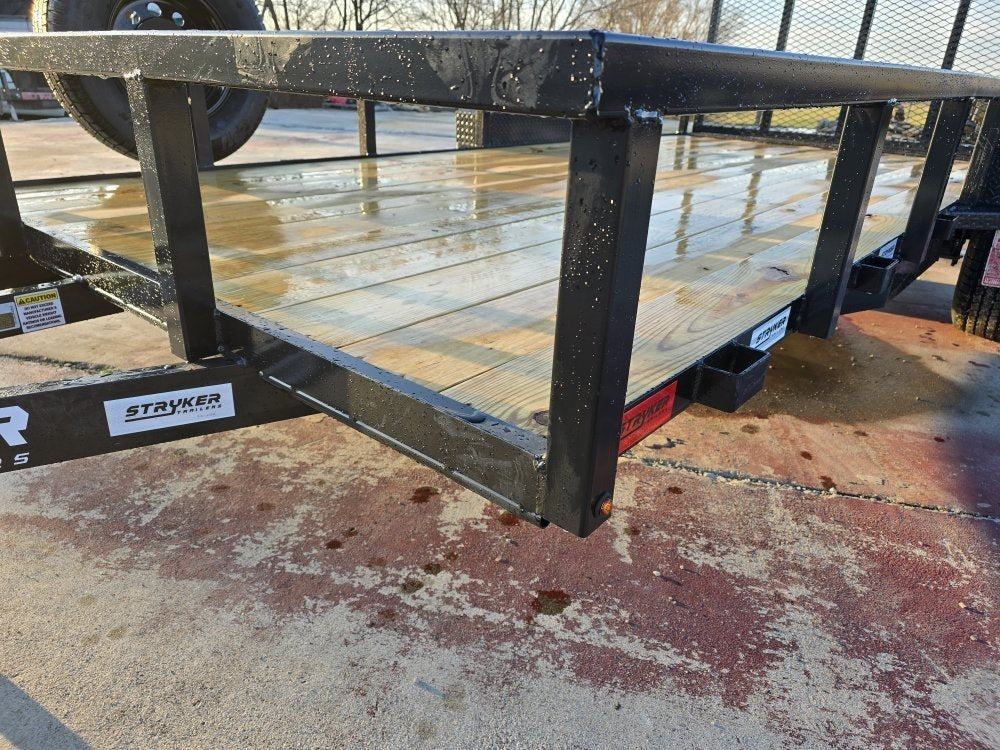 14' Utility Trailer (1) 3.5K Axle, 77" Wide 4' Gate 003807