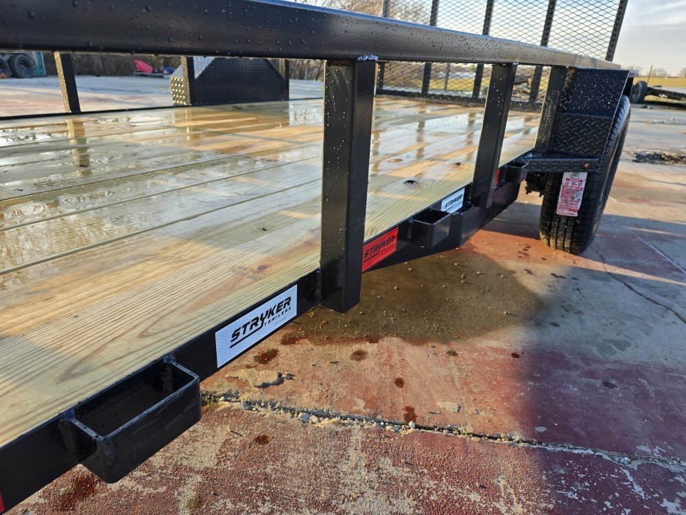 14' Utility Trailer (1) 3.5K Axle, 77" Wide 4' Gate 003807
