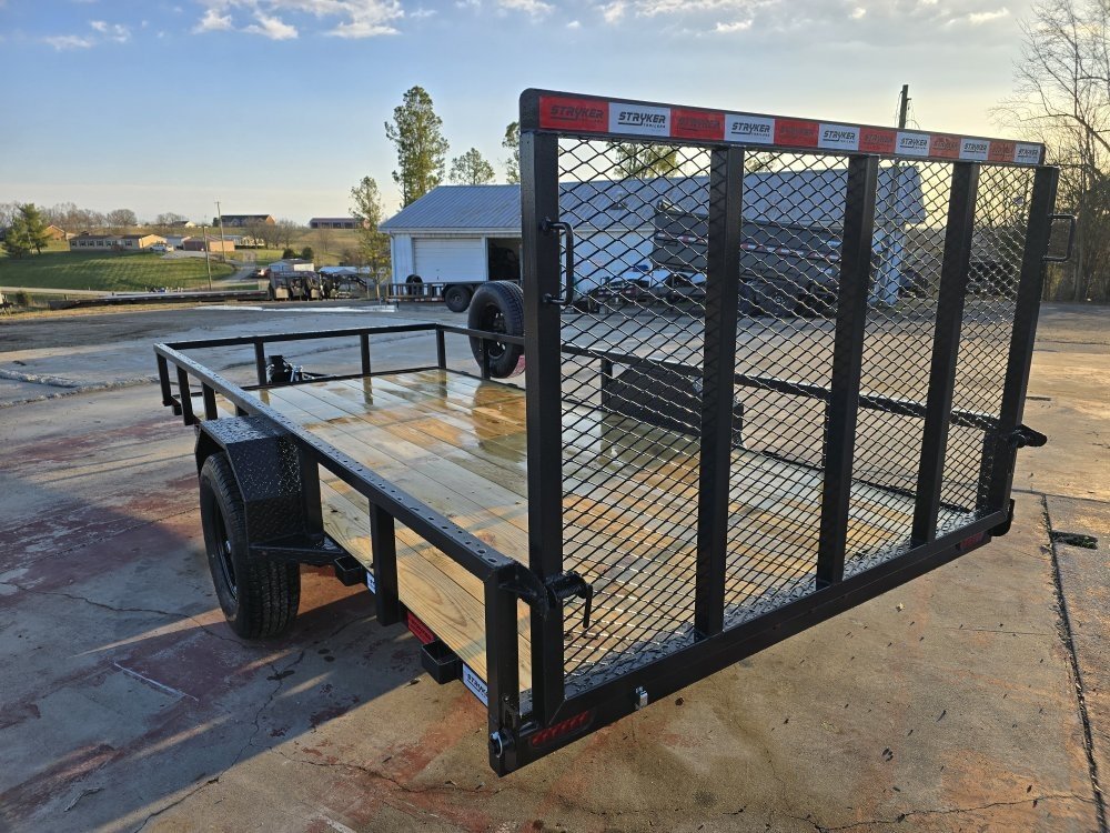 14' Utility Trailer (1) 3.5K Axle, 77" Wide 4' Gate 003807