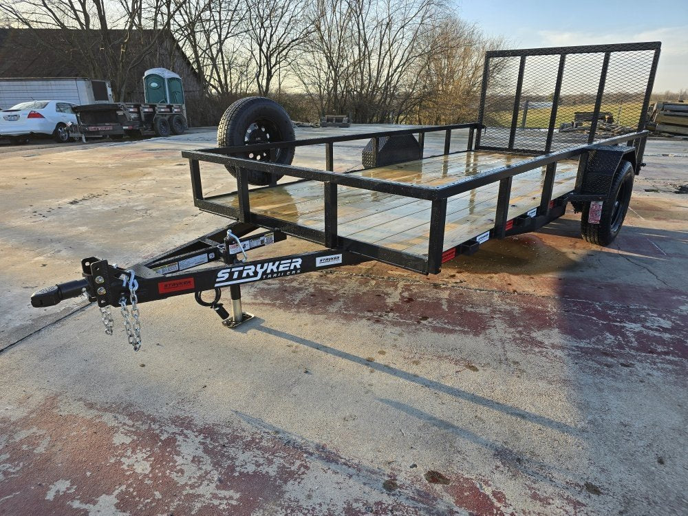 14' Utility Trailer (1) 3.5K Axle, 77" Wide 4' Gate 003807