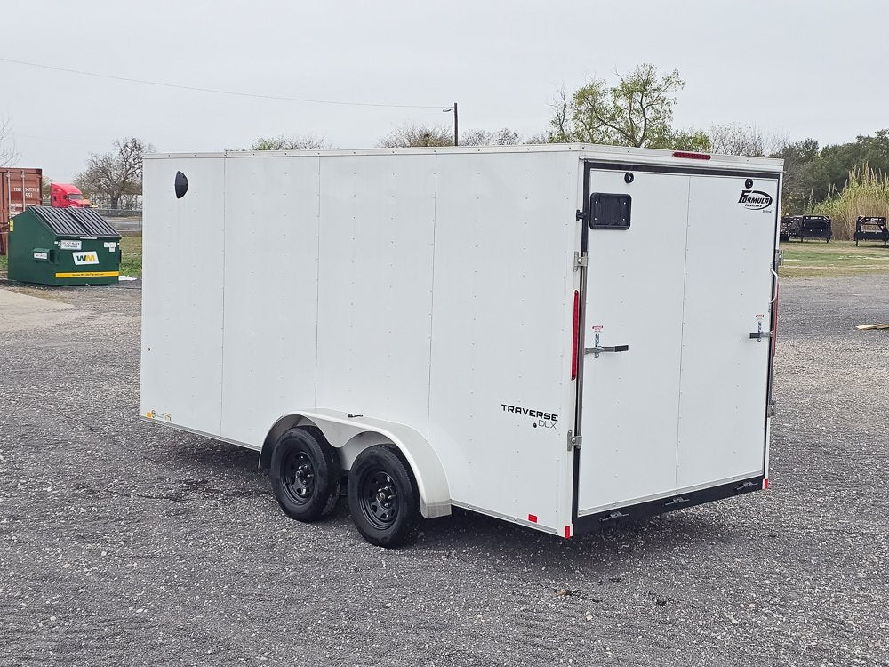 7' x 16' Traverse DLX Flat Top V Nose (2) - 3500 lb Axle 130832