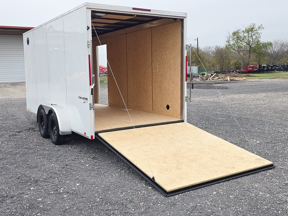 7' x 16' Traverse DLX Flat Top V Nose (2) - 3500 lb Axle 130832