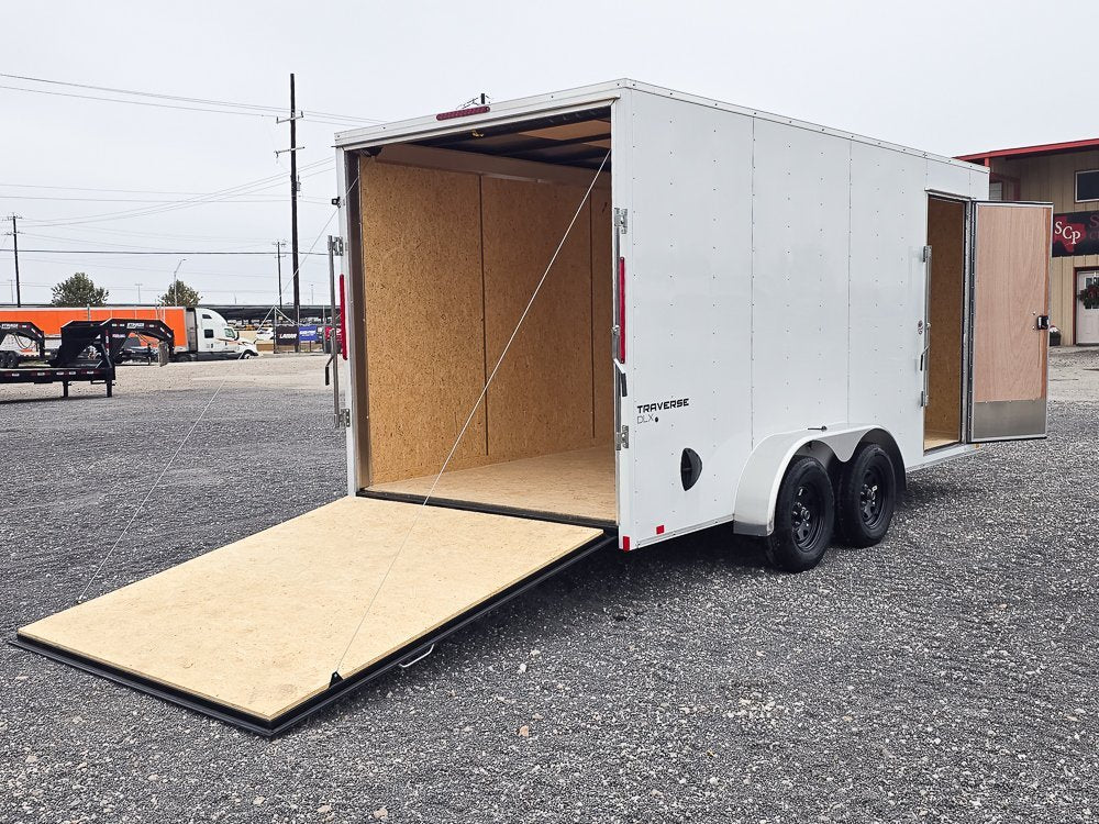 7' x 16' Traverse DLX Flat Top V Nose (2) - 3500 lb Axle 130832