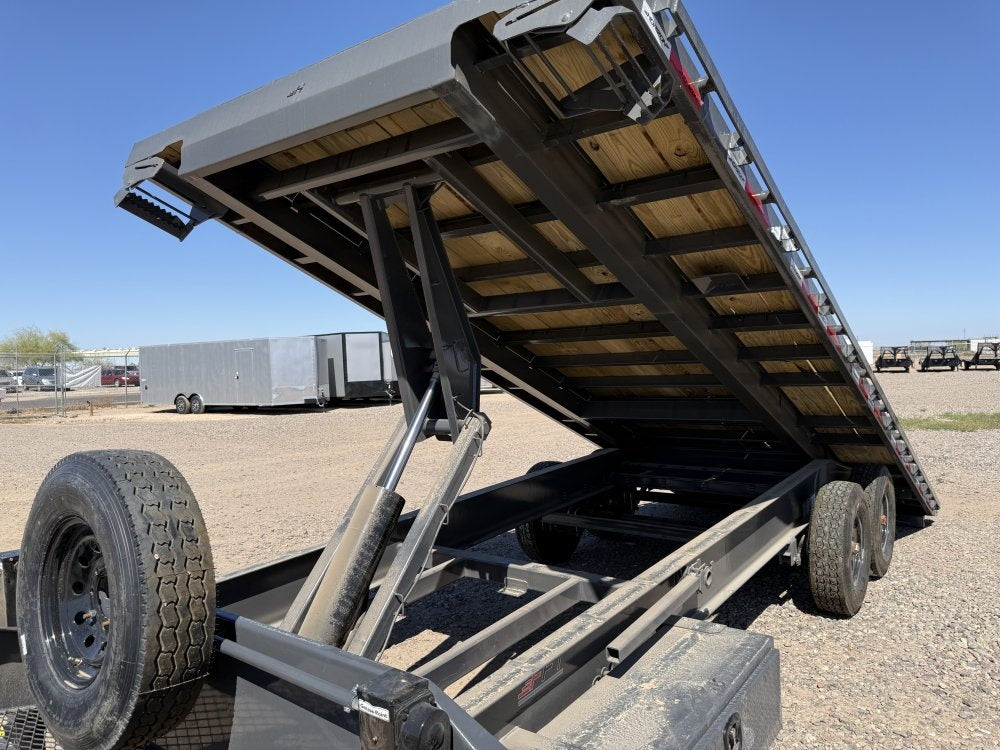 22' Horizon FFT Bumper Pull Full Deckover TIlt Trailer - (2) 8K Axles 15225