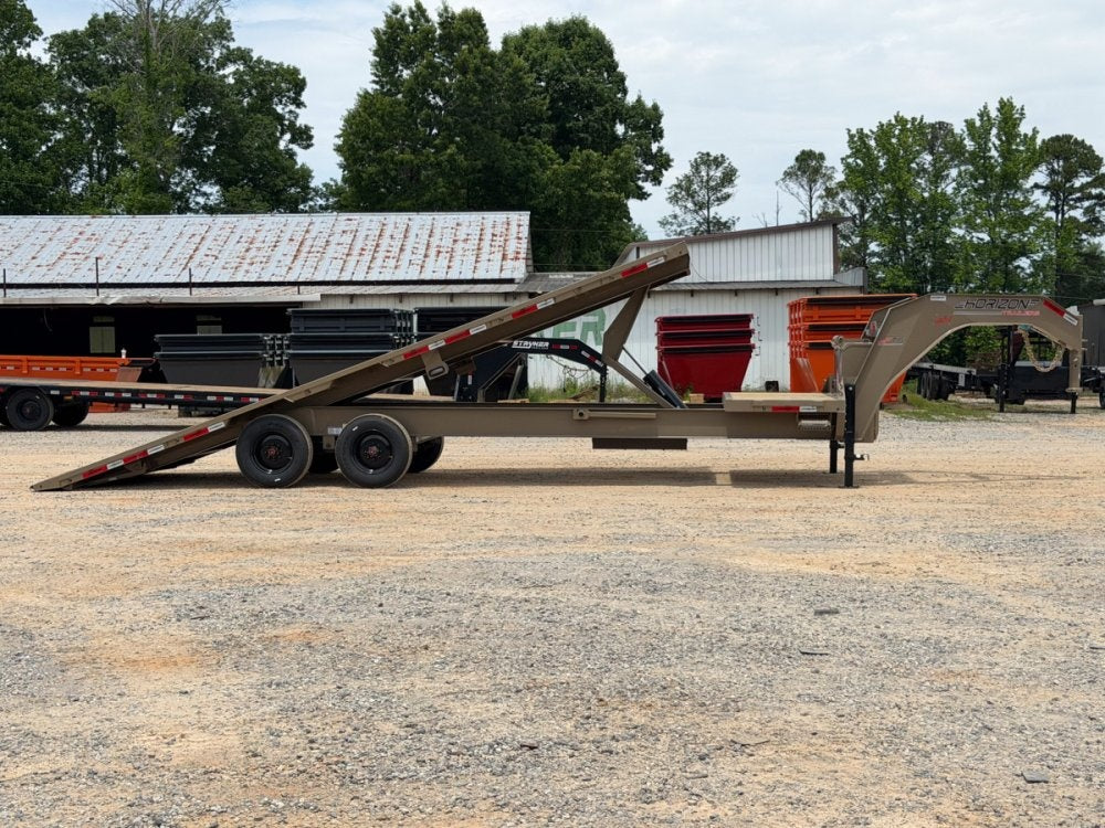 28' Horizon FTS Gooseneck Hydraulic Deckover Tilt Trailer - 10K Axles 16528
