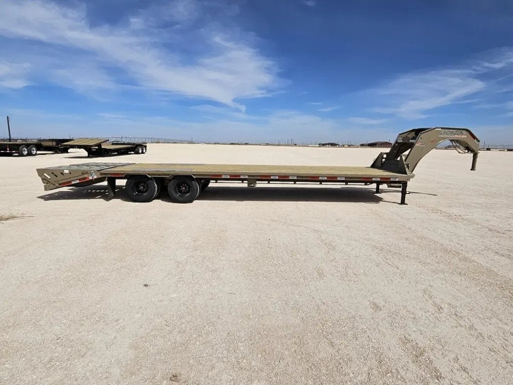 30' Horizon FHZ Gooseneck Dual Wheel Deckover Trailer Mega Ramps - (2) 10K Axles 16432