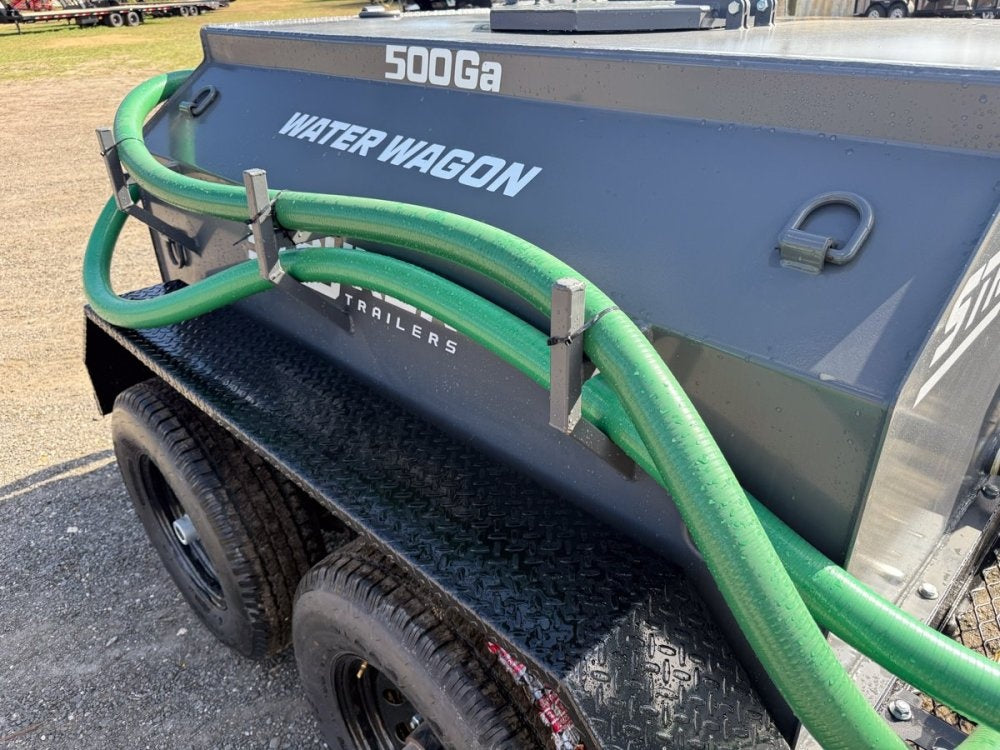 500 Gallon Water Tank Trailer with Pump and Hose - Water Tank Trailer - TrailerSwap