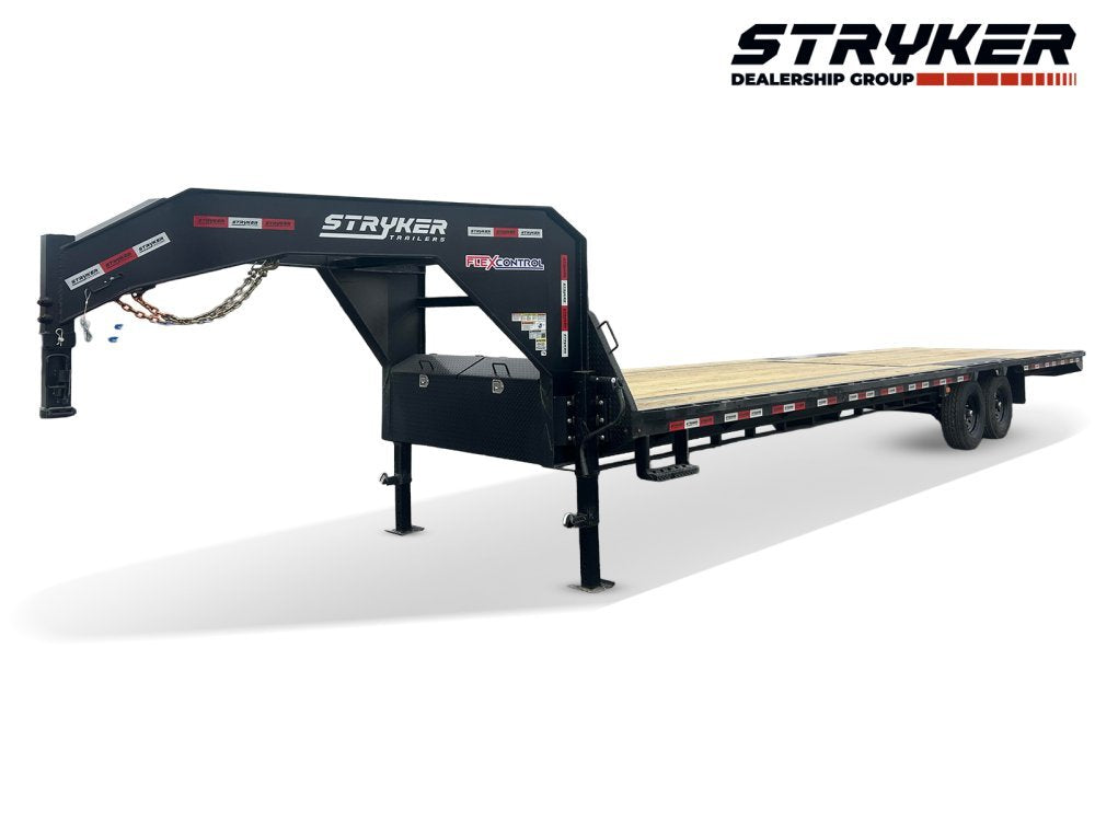 32' Stryker Gooseneck (2) 7K Axles Straight Deck 003901