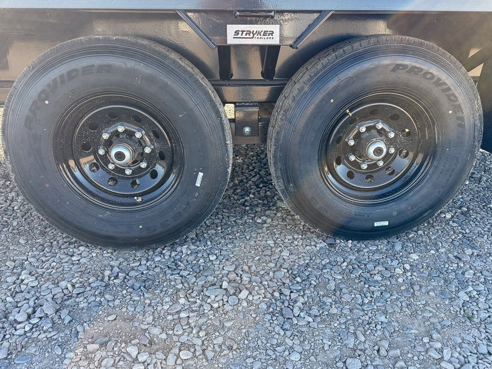 25' Stryker Gooseneck Deckover Trailer Mega Ramps - (2) 7K Axles 003904