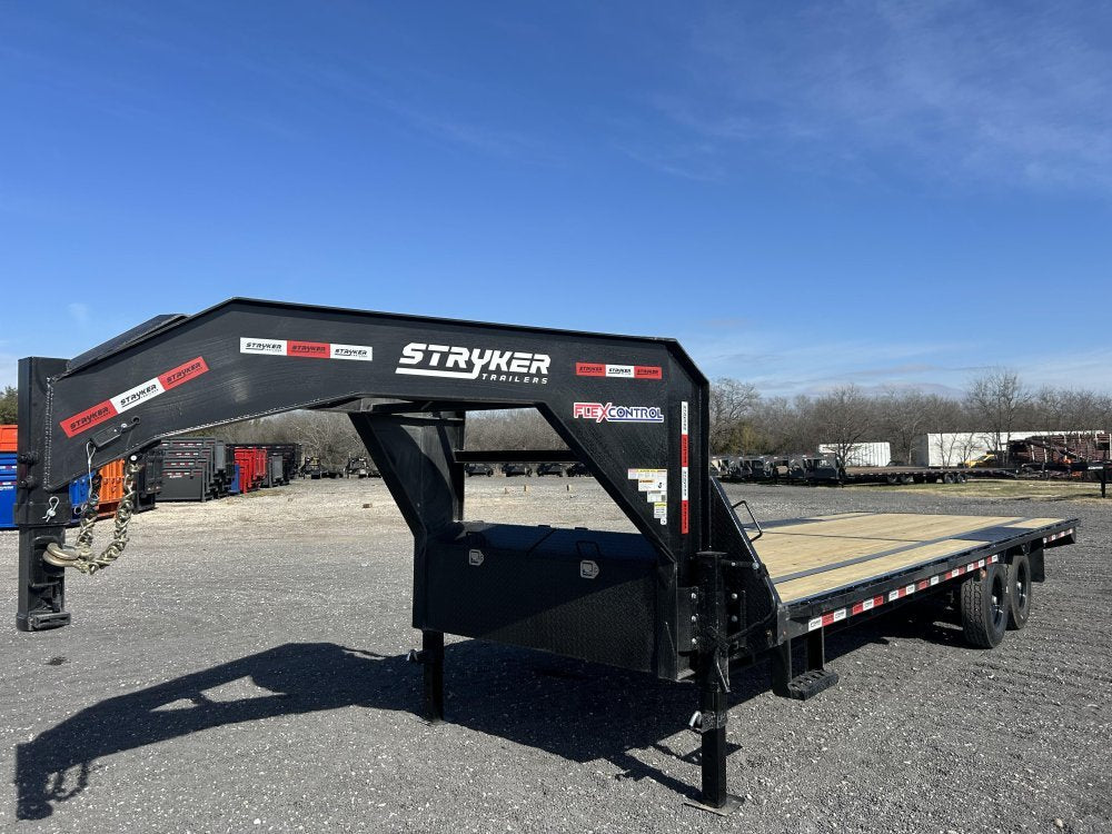 25' Stryker Gooseneck Deckover Trailer Straight Deck - (2) 7K Axles 003902