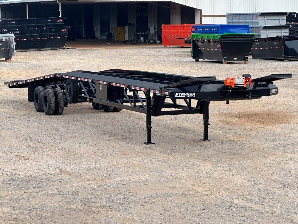 50' Low Profile Wedge (2) 12k Elec/Hyd Axles, Winch, 10' Aluminum Ramps, Spare - Wedge 3 Car Hauler - Multi Car Haulers - TrailerSwap