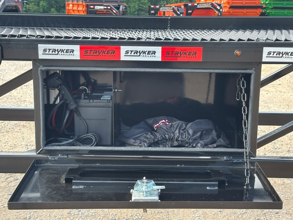 50' Stryker Fifth Wheel Low Profile Wedge (2) 12k Elec/Hyd Axles - Wedge 3 Car Hauler - TrailerSwap