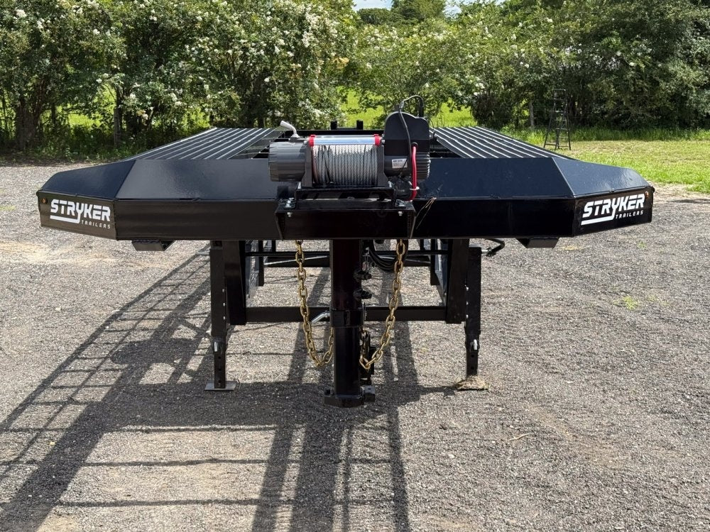 50' Wedge Car Hauler (3) 7k Axles - Winch - 14ply Tires plus Spare - 10' Aluminum Ramps - Wedge 3 Car Hauler - Multi Car Haulers - TrailerSwap