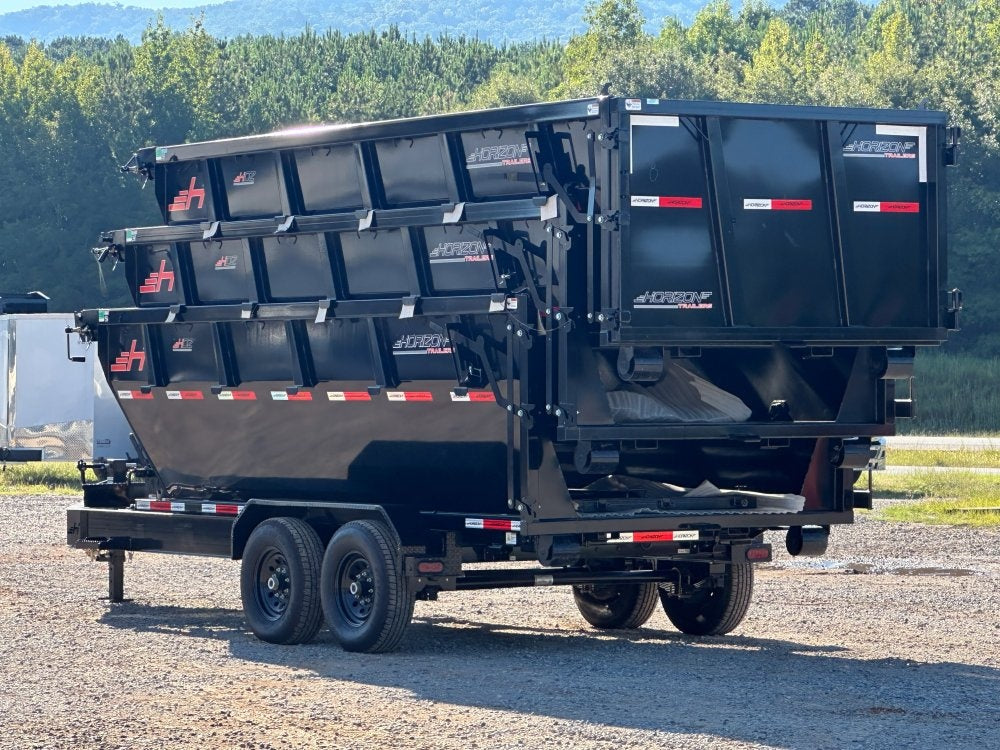 Horizon 16' RDZ BP Roll off Bundle (2) 7k Axles + 3 Bins w/ 4' Walls 7982-C