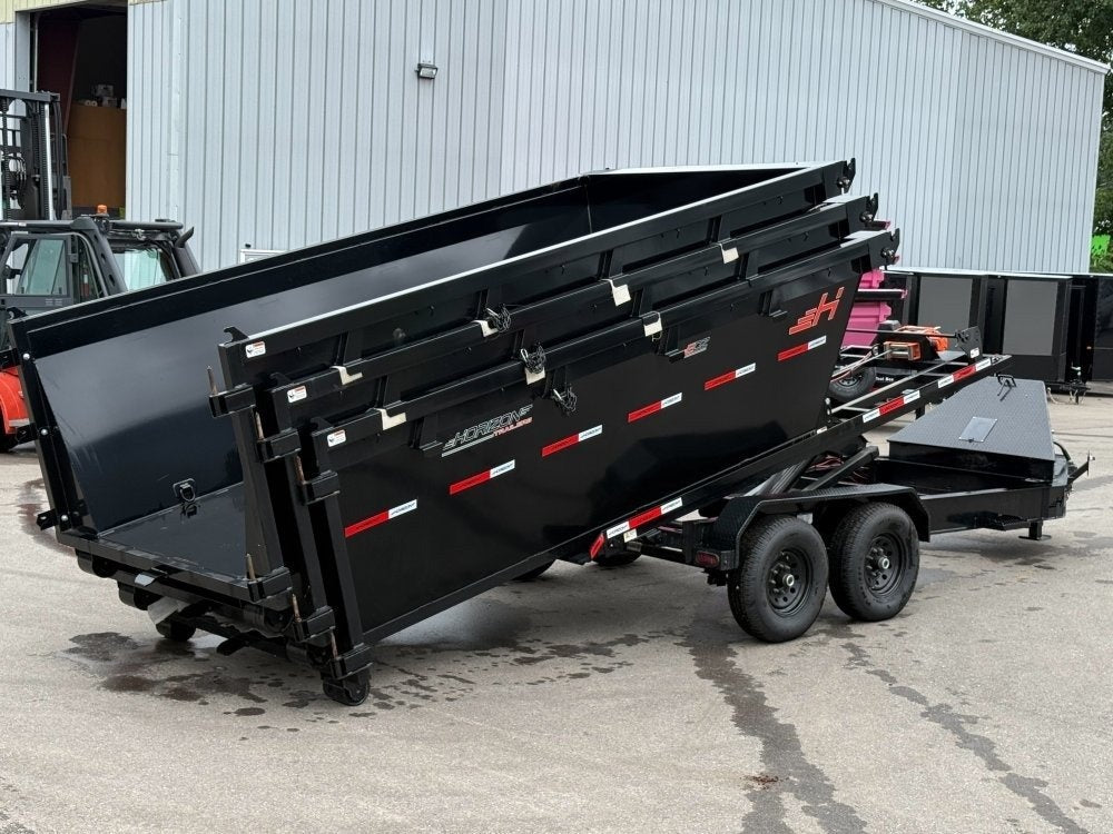 Horizon 16' RDZ BP Roll off Bundle (2) 7k Axles + 3 Bins w/ 4' Walls 7987-C