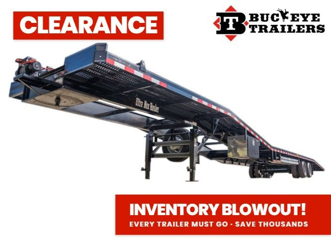 53' Ultra Max 4 Car Trailer, 10K Axles, 102" Wide, 30" Wide Grate, 9' Aluminum Ramps - Four Car Hauler - TrailerSwap