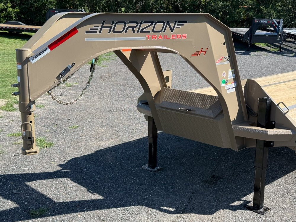 34' Horizon FYZ Gooseneck Hydraulic Dovetail Deckover Trailer - (2) 12K Axles 015564