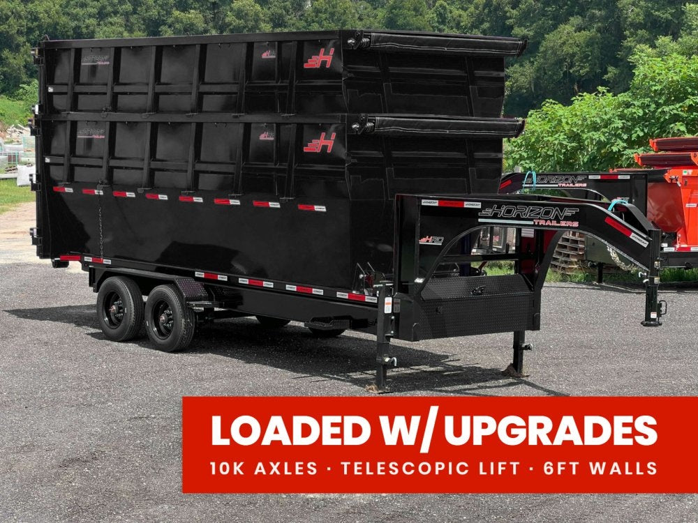 Horizon 20' HRD GN Roll off Bundle (2) 10k Axles + 2 Bins w/ 6' Walls 015407