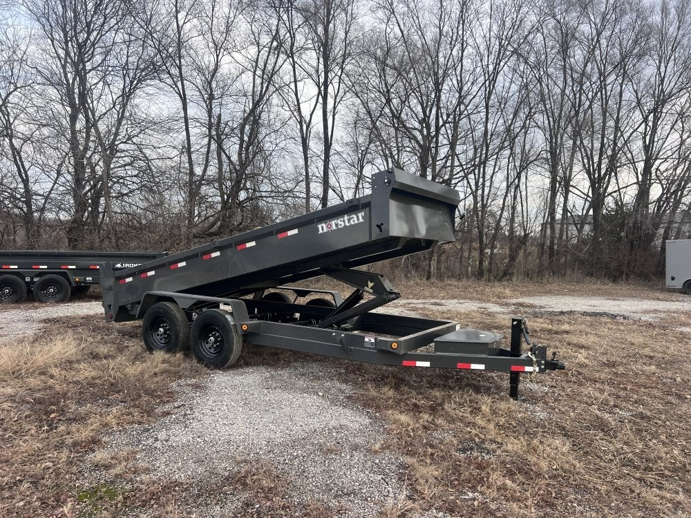 16' x 83" Iron Bull DCB Bumper Pull Dump Trailer 20" Side Walls - (2) 7,000 lb Axles 109114