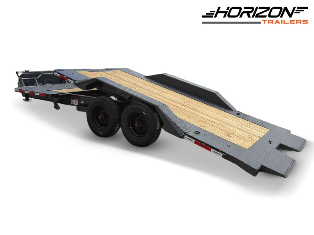 22' Horizon HET Bumper Pull Equipment Tilt Trailer Drive Over Fenders - (2) 10K Axles 15468
