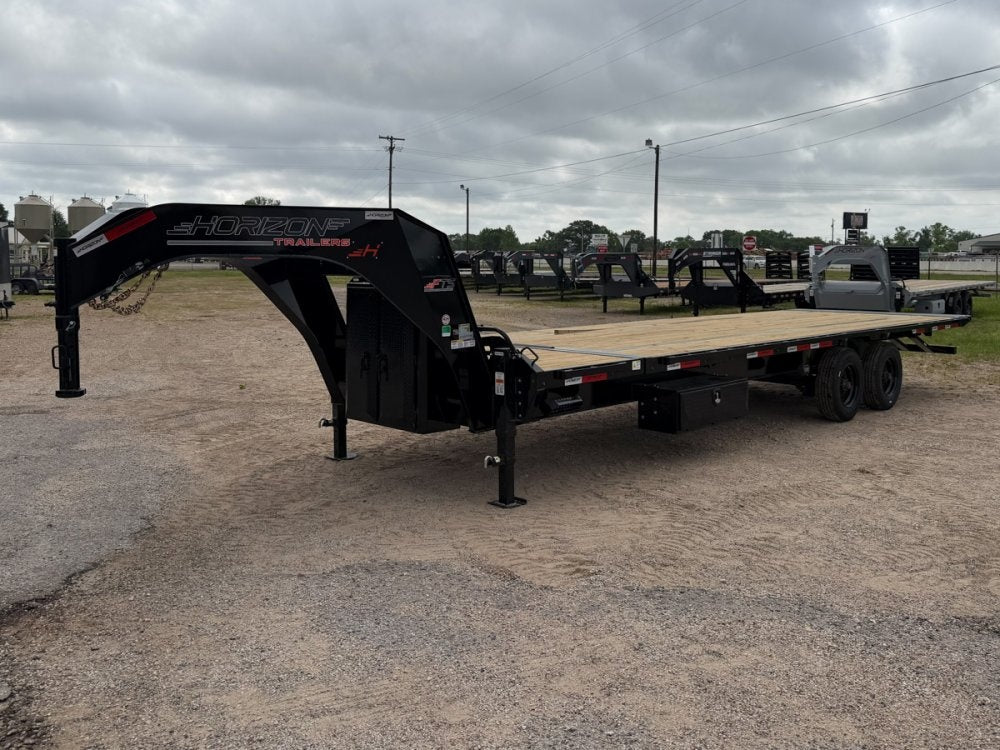 28' Horizon FTS Gooseneck Hydraulic Deckover Tilt Trailer - 10K Axles 16529