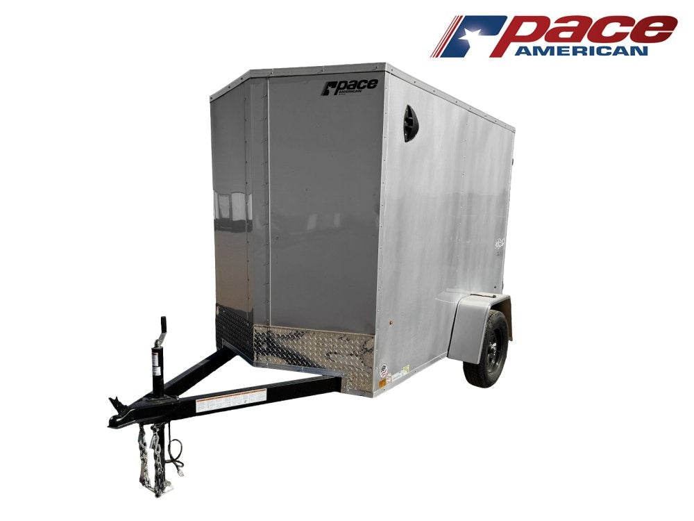 5 x 8 Outback DLX Flat Top V Nose (1) - 3500 lb Axle - Enclosed - Stryker Dealership Group