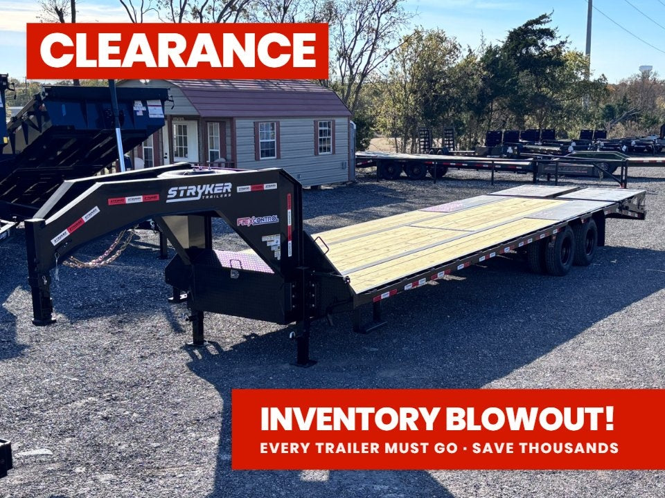 32' Stryker Gooseneck (2) 12K Axles Mega Ramps Dual Wheels 3507