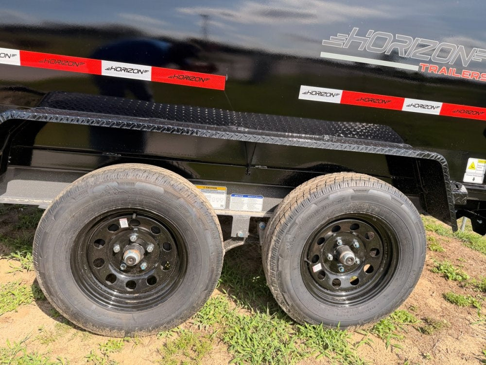 10' Horizon HZ5 Bumper Pull Dump Trailer 36" Side Walls - (2) 3.5K Axles 016519