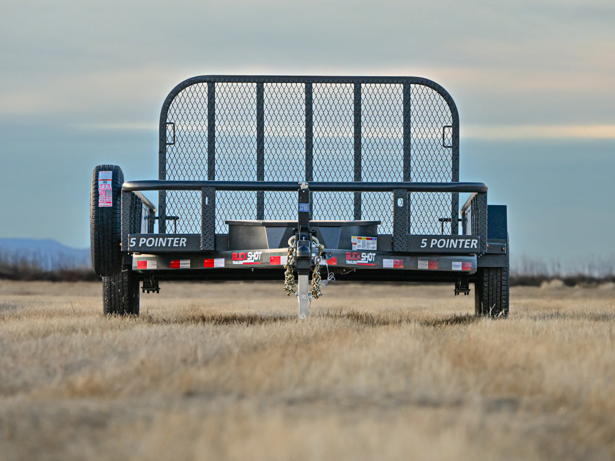Buckshot 5 Pointer Bumper Pull Utility Trailer