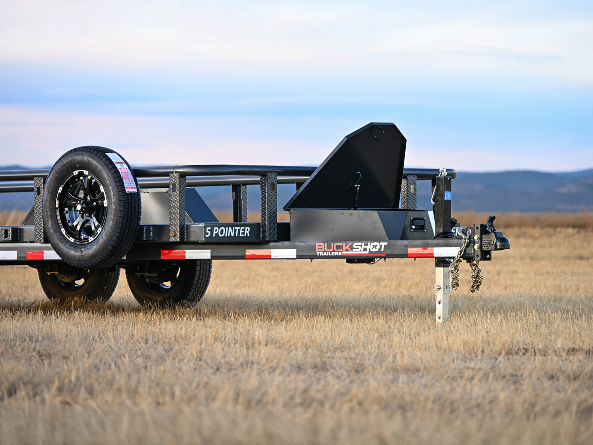 Buckshot 5 Pointer Bumper Pull Utility Trailer