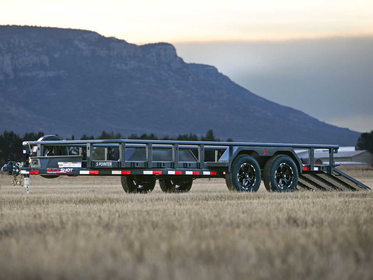 Buckshot 5 Pointer Bumper Pull Utility Trailer