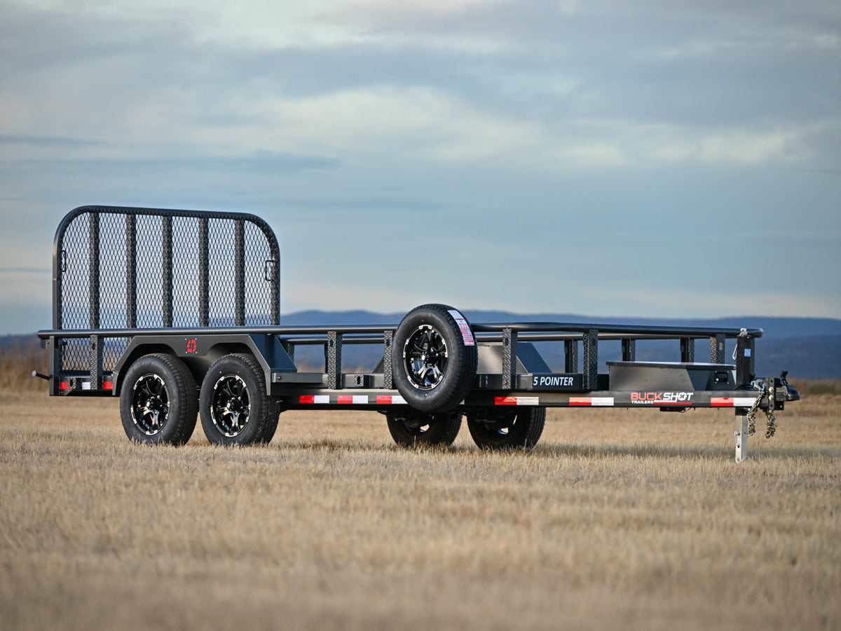 Buckshot 5 Pointer Bumper Pull Utility Trailer