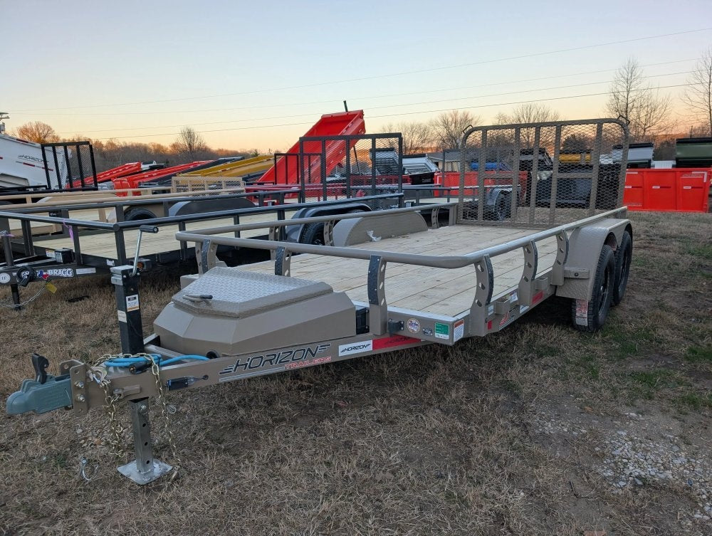 6.5' x 14' Horizon UTZ Bumper Pull Utility Trailer - (2) 3.5K Axles - Utility & SXS - TrailerSwap