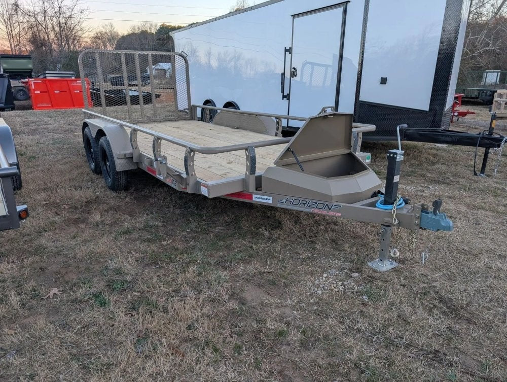 6.5' x 14' Horizon UTZ Bumper Pull Utility Trailer - (2) 3.5K Axles - Utility & SXS - TrailerSwap