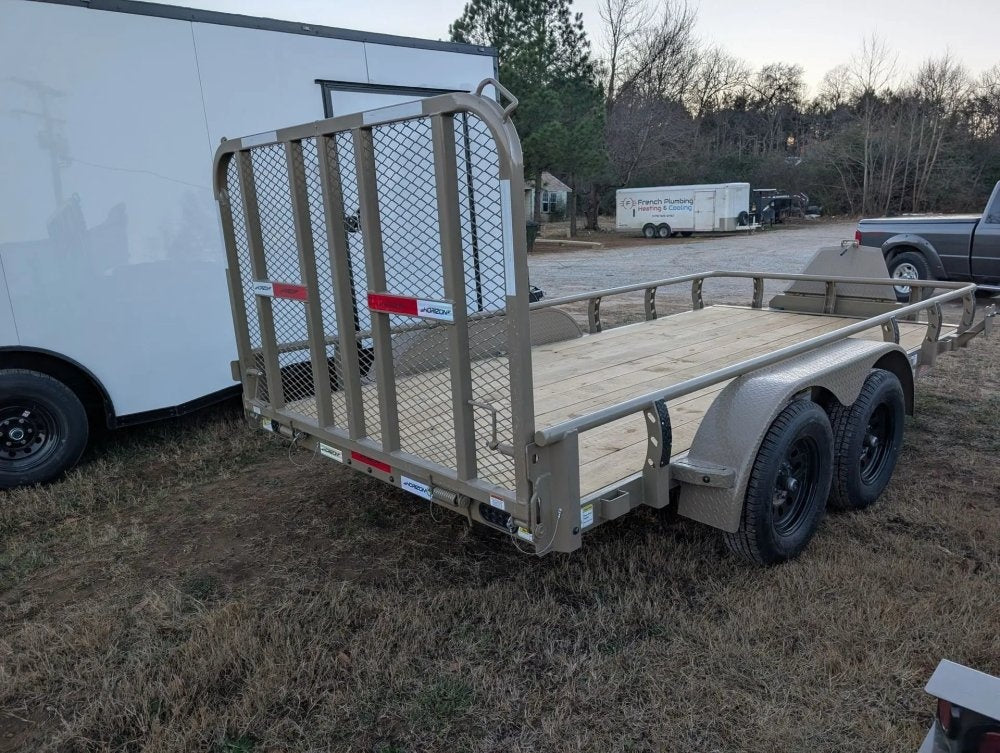 6.5' x 14' Horizon UTZ Bumper Pull Utility Trailer - (2) 3.5K Axles - Utility & SXS - TrailerSwap