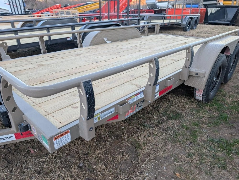 6.5' x 14' Horizon UTZ Bumper Pull Utility Trailer - (2) 3.5K Axles - Utility & SXS - TrailerSwap