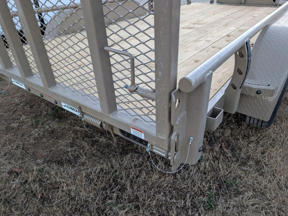 6.5' x 14' Horizon UTZ Bumper Pull Utility Trailer - (2) 3.5K Axles - Utility & SXS - TrailerSwap