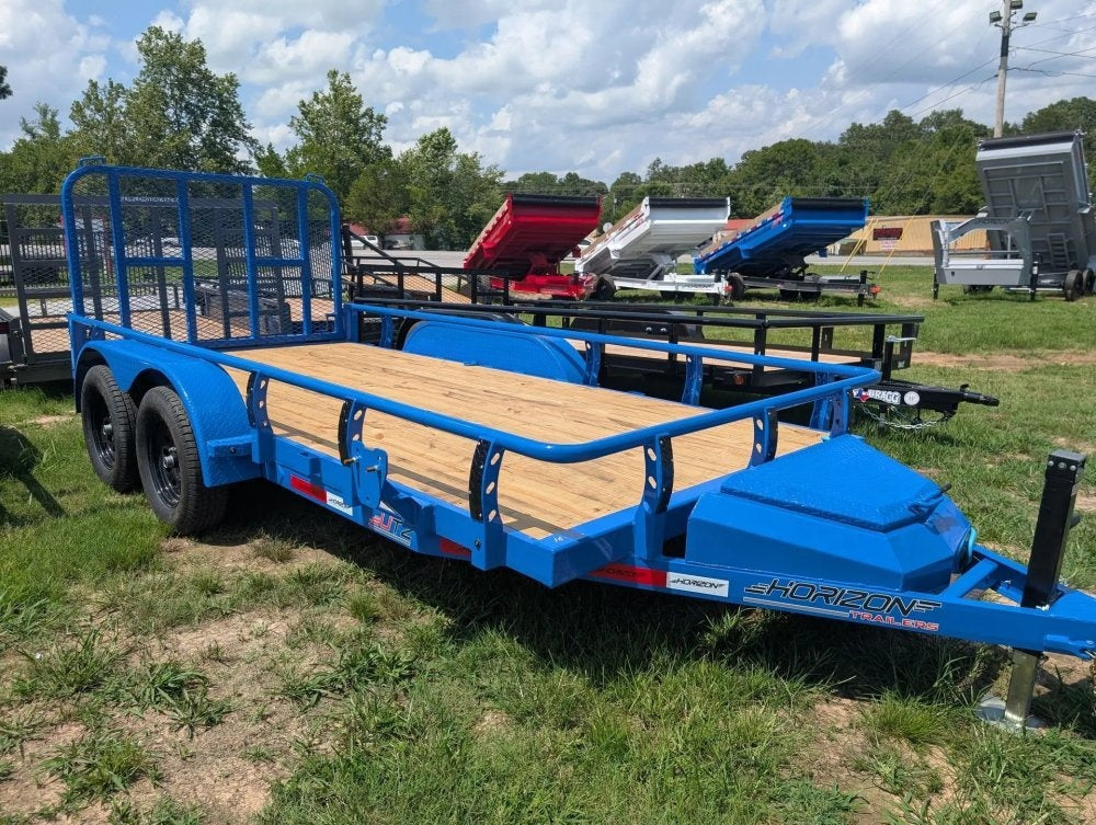 6.5' x 14' Horizon UTZ Bumper Pull Utility Trailer - (2) 3.5K Axles - Utility & SXS - TrailerSwap