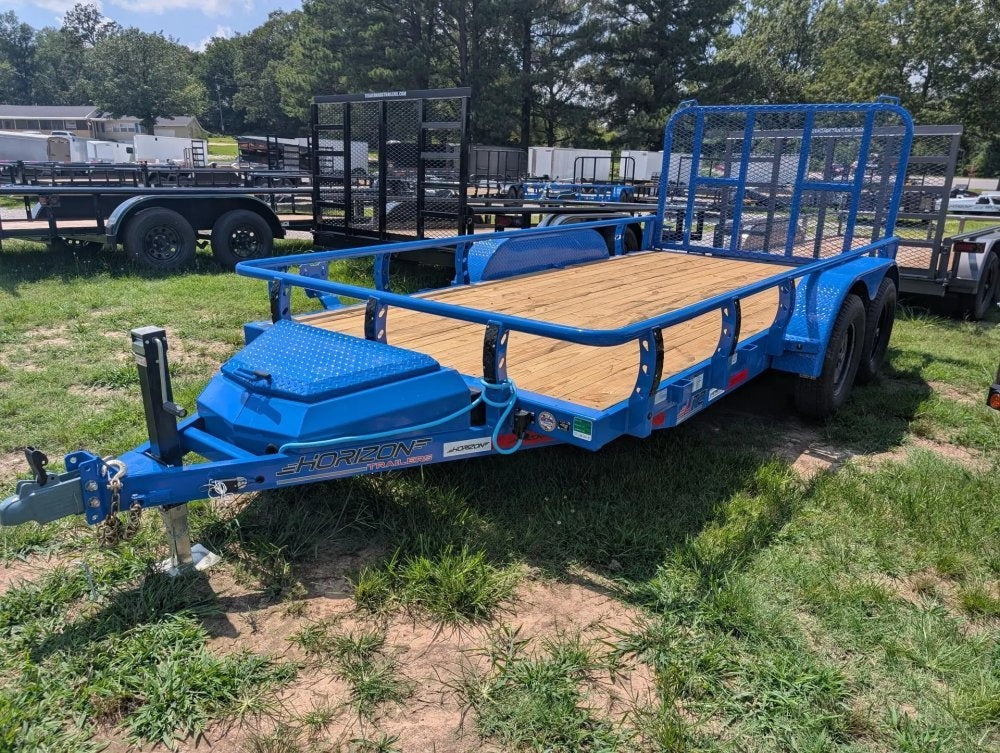 6.5' x 14' Horizon UTZ Bumper Pull Utility Trailer - (2) 3.5K Axles - Utility & SXS - TrailerSwap