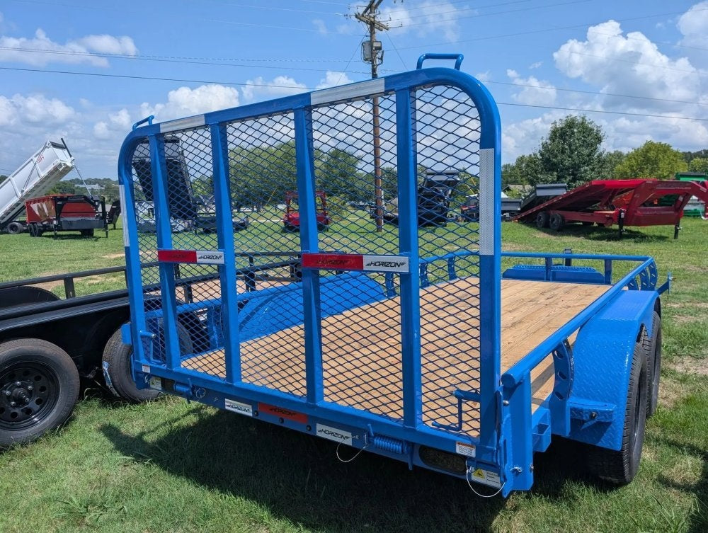 6.5' x 14' Horizon UTZ Bumper Pull Utility Trailer - (2) 3.5K Axles - Utility & SXS - TrailerSwap