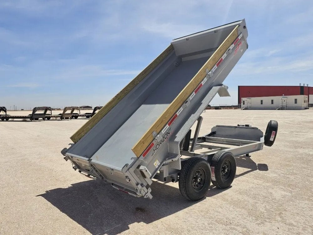 14' Horizon EZ7 Bumper Pull Dump Trailer 19" Sides - (2) 7K Axles 15854