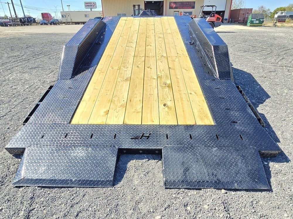24' Horizon HET Bumper Pull Equipment Tilt Trailer Drive Over Fenders - (2) 10K Axles 15463
