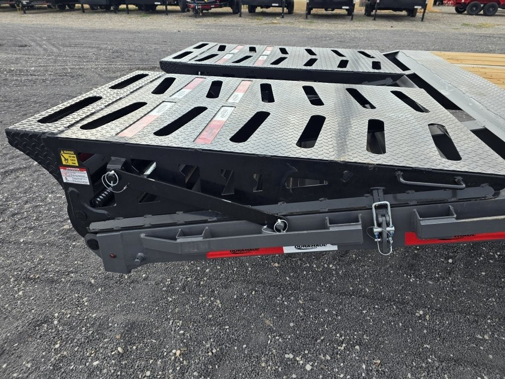 32' DKO Gooseneck Deckover 27' + 5' Mega Ramps (2) 12K Axles 11358