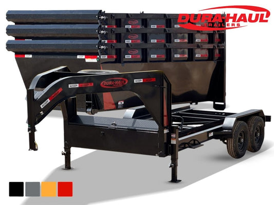 Dura Haul 14' GN Roll off Bundle (2) 7k Axles + 3 Bins w/ 4' Walls 10756