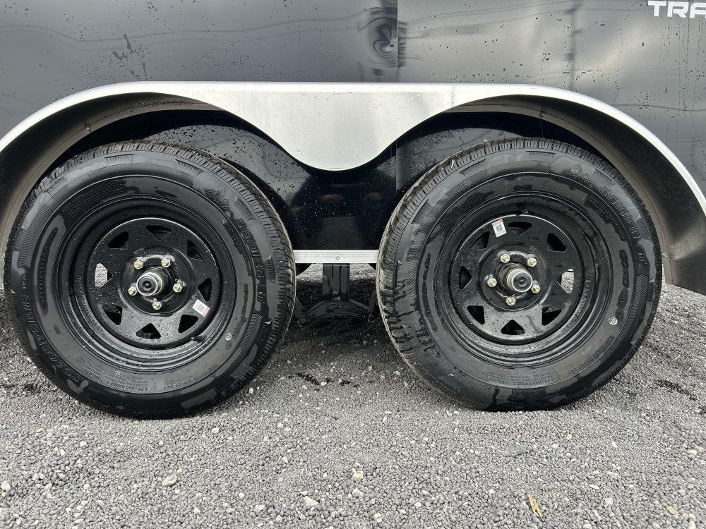 6 x 12 Traverse DLX Flat Top V Nose (2) - 3500 lb Axle - Enclosed - Stryker Dealership Group