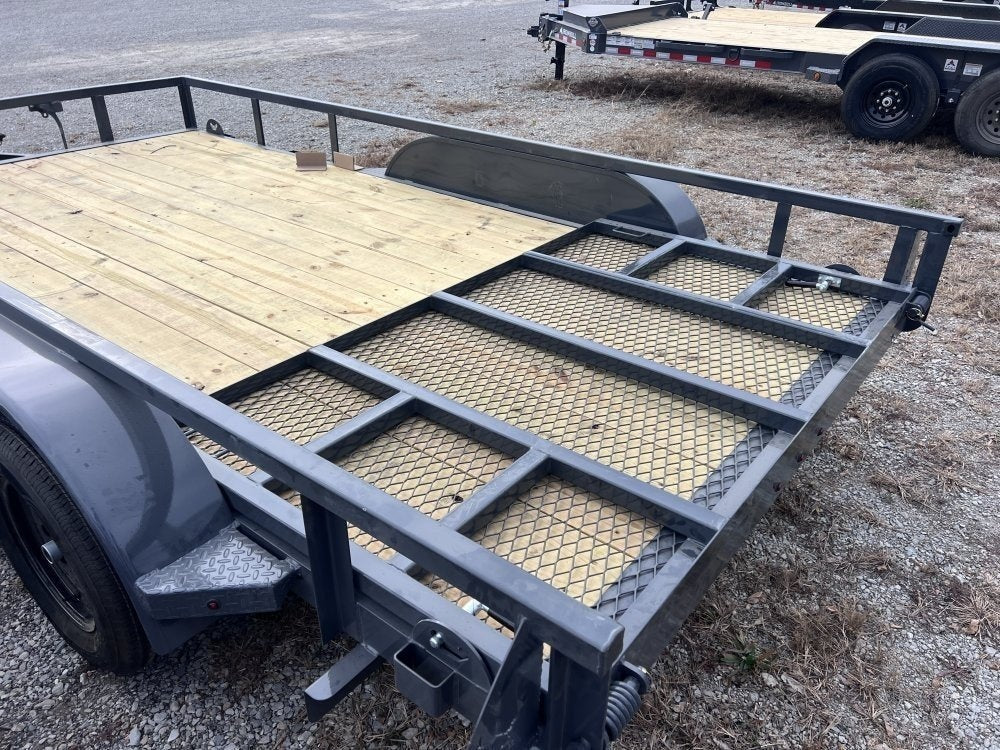 14' x 83" Iron Bull UTB Bumper Pull Utility Trailer - (2) 3,500 lb Axles 112464