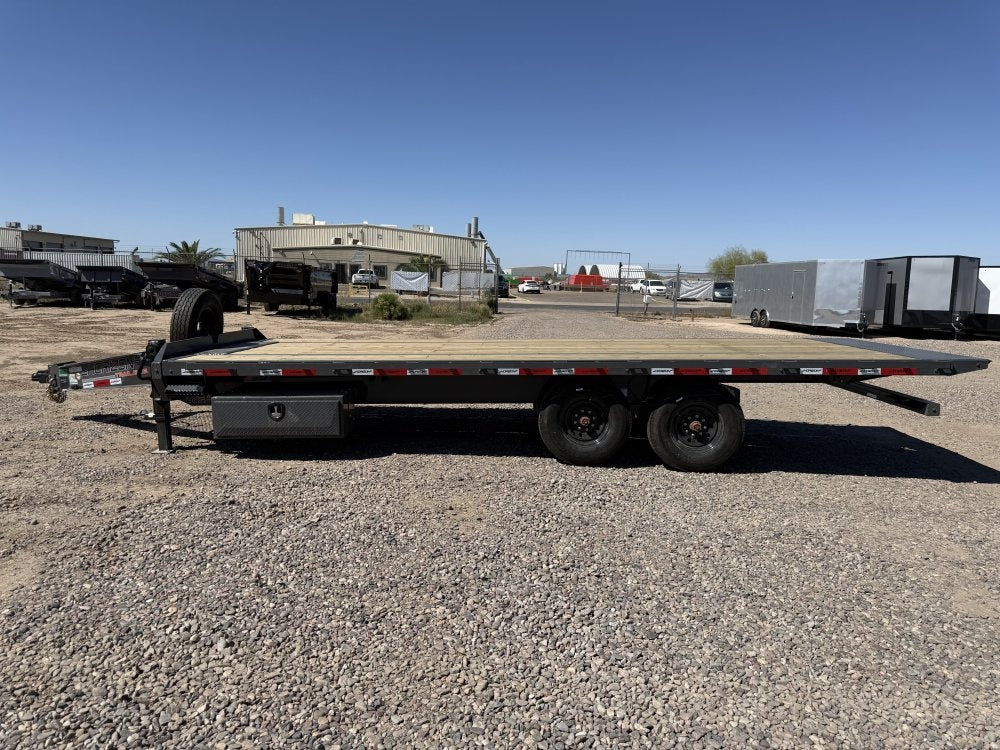 22' Horizon FFT Bumper Pull Full Deckover TIlt Trailer - (2) 8K Axles 15225