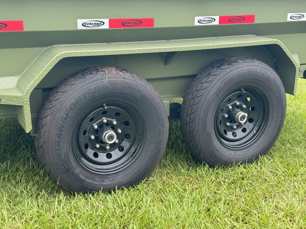 12' x 6' Dump Trailer DRM 24" Side Walls (2) 7K Axles Scissor Lift 10093