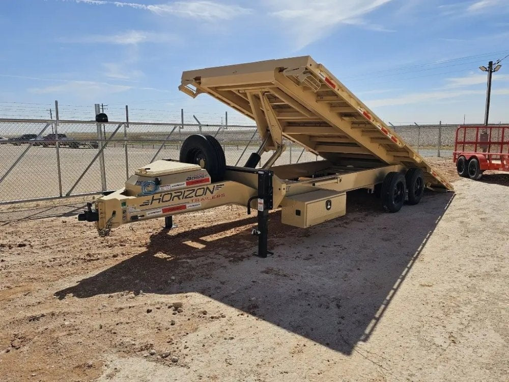 24' Horizon FFT Bumper Pull Full Deckover Tilt Trailer - (2) 10K Axles 15231